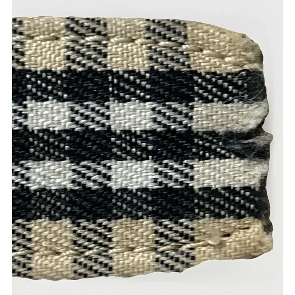 BURBERRY Canvas Belt Nova Check Plaid Made in Italy D-Ring Size 32 See Pics - Picture 6 of 9